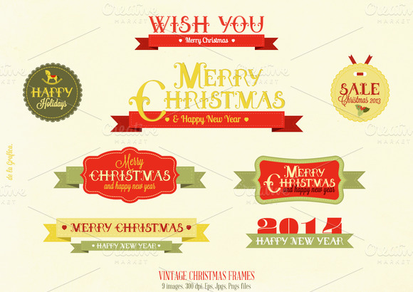 Vintage Christmas Frames Vintage Christmas Frames