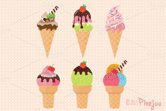 ice cream sundaes clipart - photo #36