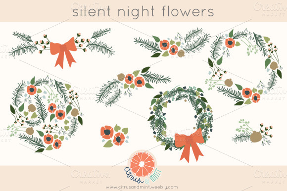 clipart of winter flowers - photo #15