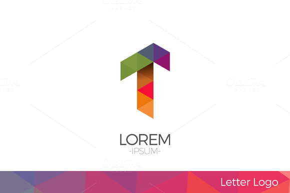Letter T Vector Origami Logo Icon Letter T Vector Origami Logo Icon