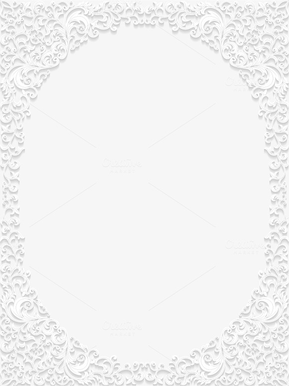 Set Of Decorative Floral Frames Set Of Decorative Floral Frames