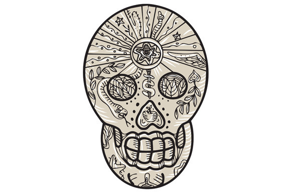 blank-sugar-skull-template-designtube-creative-design-content