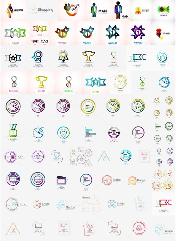 Large Set Of Universal Logos Large Set Of Universal Logos