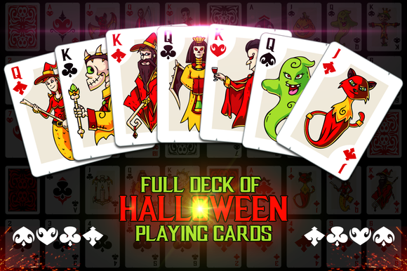 Full Deck Of Halloween Playing Cards Full Deck Of Halloween Playing Cards