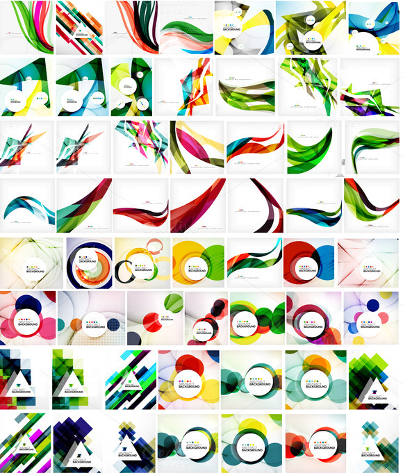 Nice Business Backgrounds Set Nice Business Backgrounds Set
