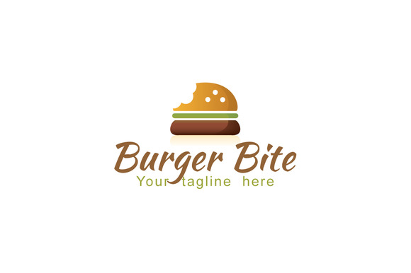 Burger Bite-Fast Food Logo Design Burger Bite-Fast Food Logo Design