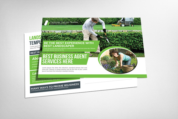 Landscaper Postcard Template Landscaper Postcard Template