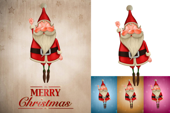 Santa Claus Flies Greeting Card Santa Claus Flies Greeting Card