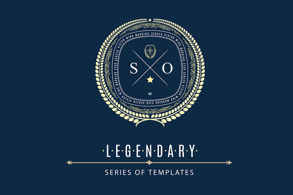 Luxury Logo From LEGENDARY Set Luxury Logo From LEGENDARY Set