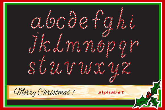 Christmas Candy Alphabet Christmas Candy Alphabet
