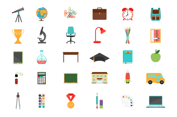 Set Of Education Icons Set Of Education Icons