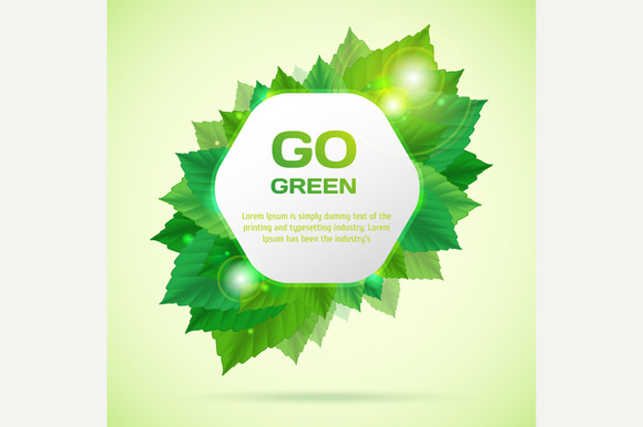 Abstract Go Green Vector Illustratio Abstract Go Green Vector Illustratio