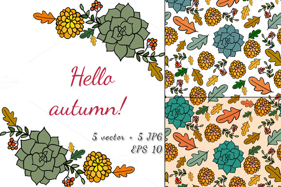 Hello Autumn Vector Hello Autumn Vector