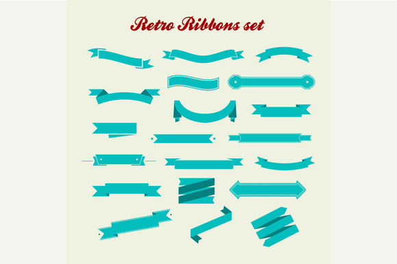Retro Styled Ribbons Collection Retro Styled Ribbons Collection