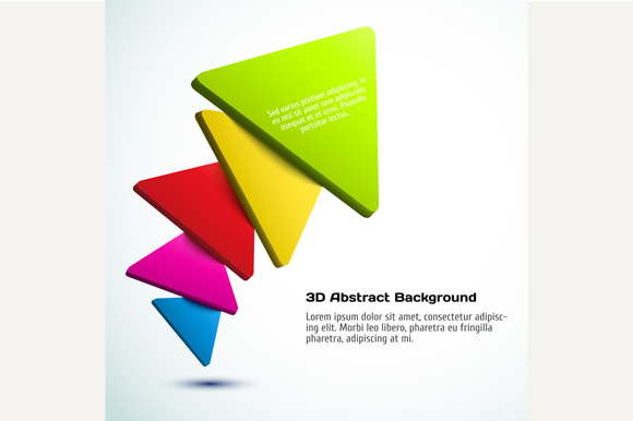 Colorful 3D Triangle Background Colorful 3D Triangle Background