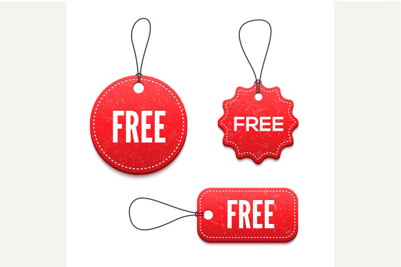 3D Free Badges Set For Your Design 3D Free Badges Set For Your Design