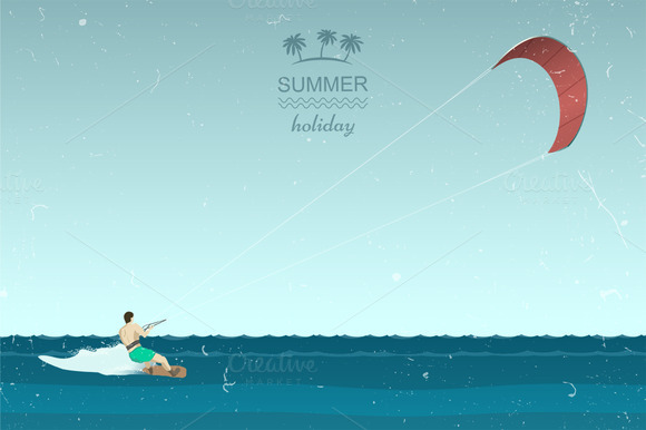 kite surfing clipart - photo #45