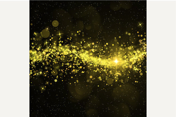 Glittering Stars On Bokeh Background Glittering Stars On Bokeh Background