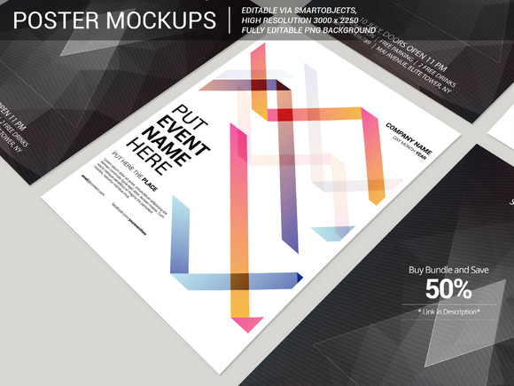 Poster Flyer Mockup 4 Poster Flyer Mockup 4