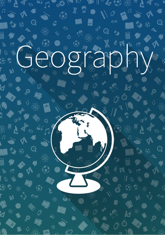 §łover Geography On Blue Background §łover Geography On Blue Background