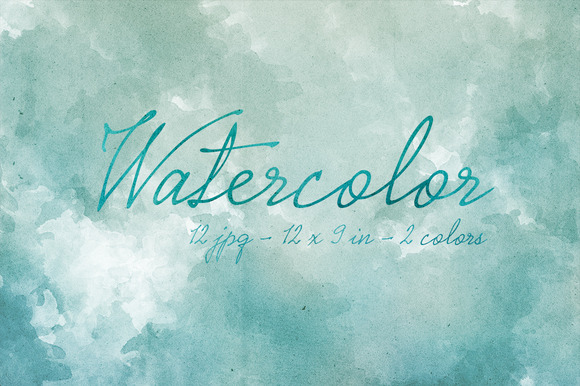 12 Blue Watercolor Backgrounds 12 Blue Watercolor Backgrounds