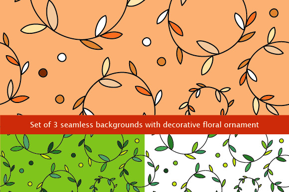Set Of 3 Seamless Backgrounds Set Of 3 Seamless Backgrounds