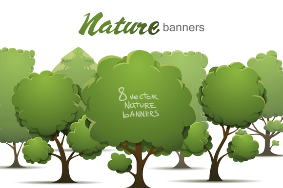 Nature Banners Bundle Vector Nature Banners Bundle Vector