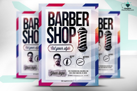 Barber Shop PSD Flyer Barber Shop PSD Flyer