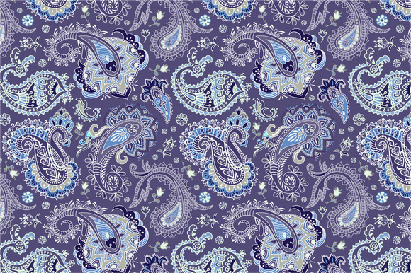 2 Seamless Paisley Patterns 2 Seamless Paisley Patterns