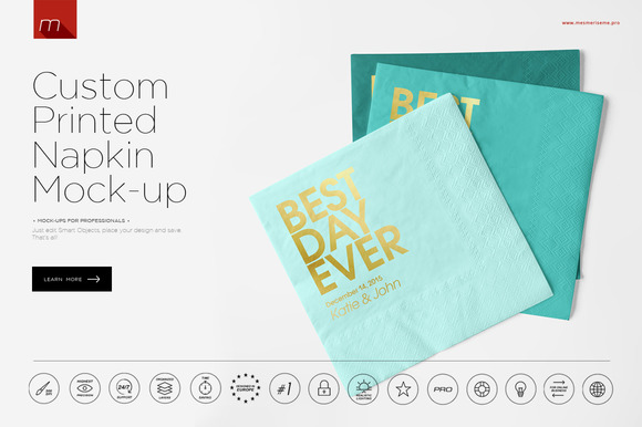 Napkin Restaurant Mock Up Psd Free » Designtube - Creative Design ...