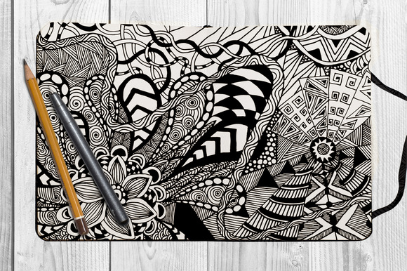 Hand Drawn Abstract Floral Pattern Hand Drawn Abstract Floral Pattern