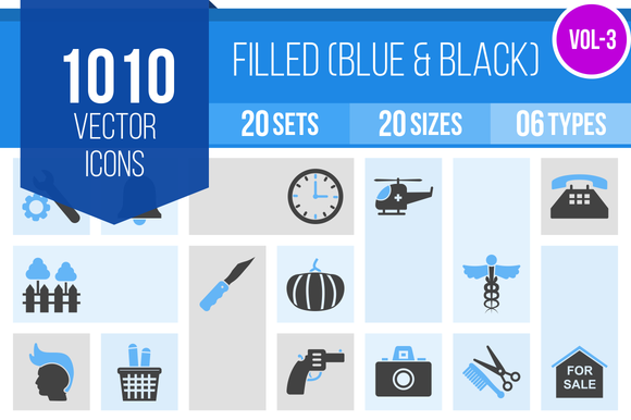 1010 Filled Blue Black Icons 1010 Filled Blue Black Icons
