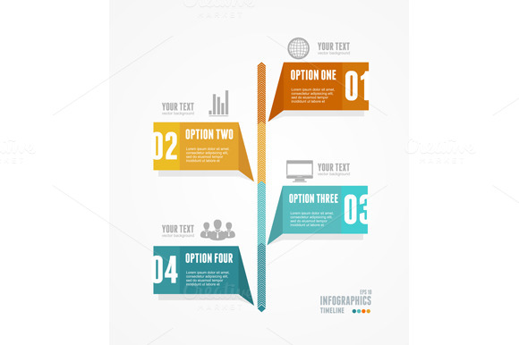 Infographic Retro Style Vector Infographic Retro Style Vector