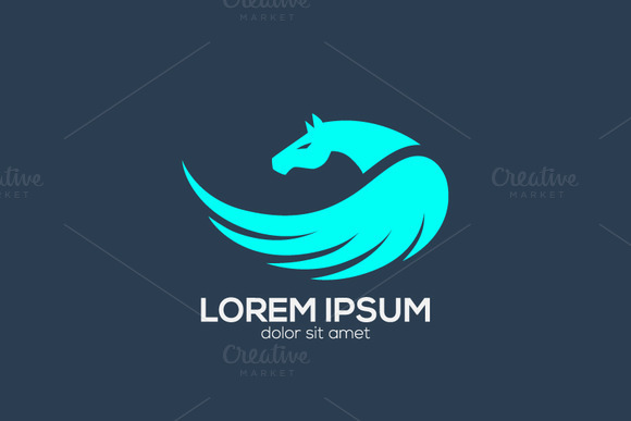 Green Pegasus Logo Design Green Pegasus Logo Design