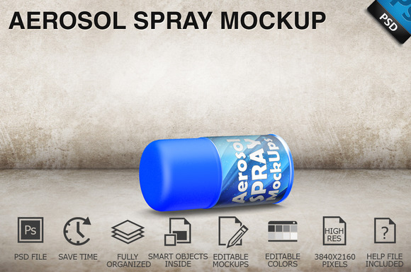Aerosol Spray Mockup 10 Aerosol Spray Mockup 10