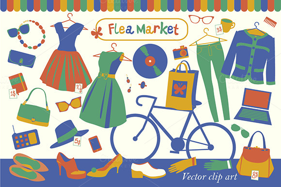 vintage market clipart - photo #7