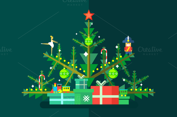 Christmas Tree With Toys Christmas Tree With Toys