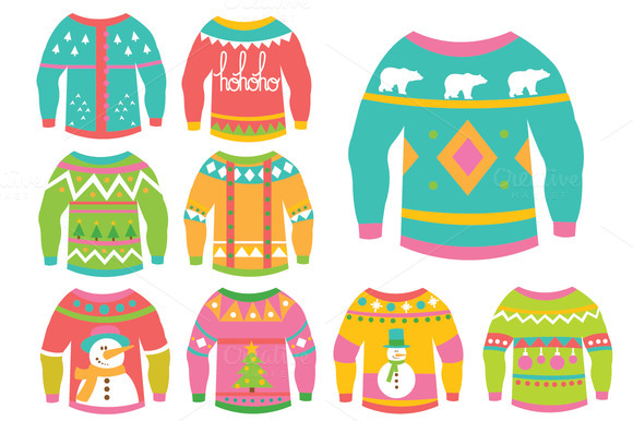 clipart of ugly christmas sweaters - photo #42