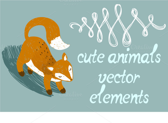 Cards Elements Cute Animals Cards Elements Cute Animals