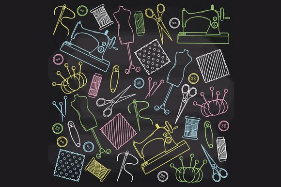 Chalkboard Sewing Set Chalkboard Sewing Set