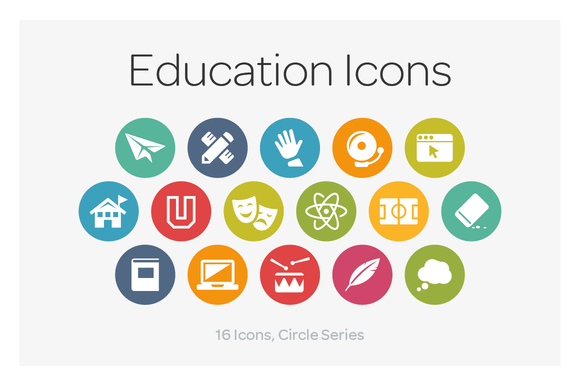 Circle Icons Education Circle Icons Education