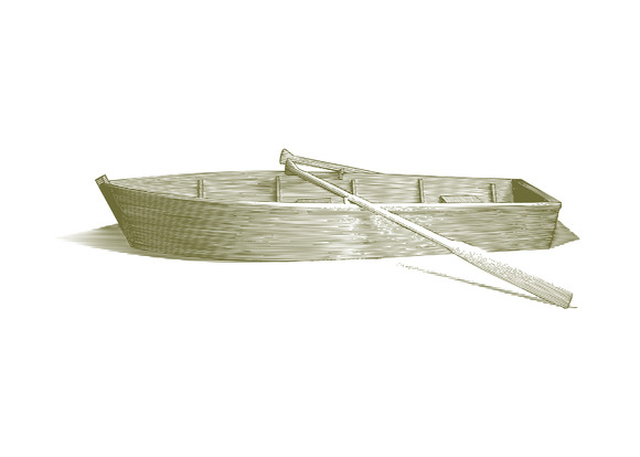 Engraved Row Boat Engraved Row Boat