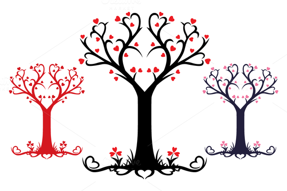 free clip art heart tree - photo #37