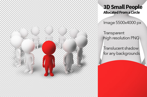 3D Small People Allocated From A C 3D Small People Allocated From A C
