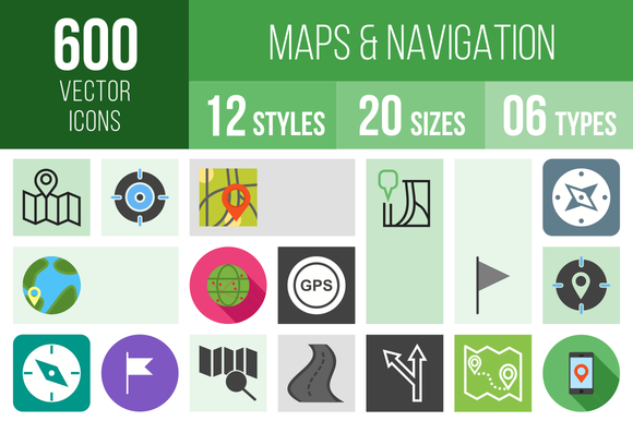 600 Maps Navigation Icons 600 Maps Navigation Icons
