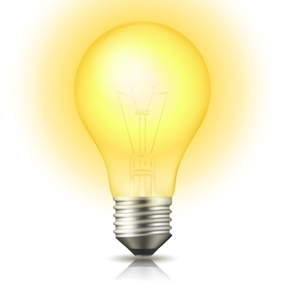 Lit Light Bulb