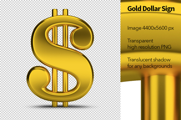 full-page-gold-dollar-sign-template-designtube-creative-design-content