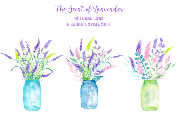 Watercolor The Scent Of Lavender Watercolor The Scent Of Lavender