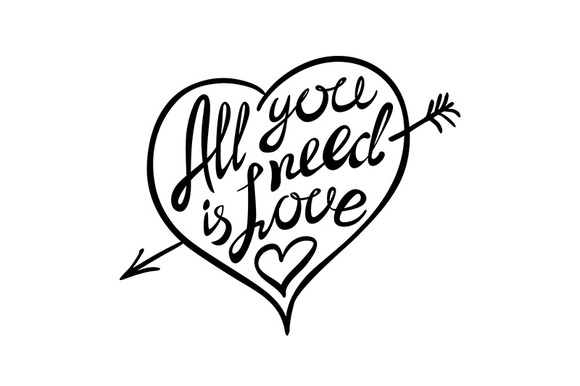 All You Need Is Love Lettering All You Need Is Love Lettering