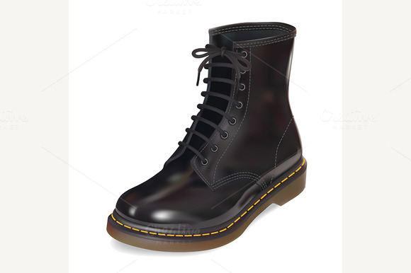 Black Leather Boot Black Leather Boot
